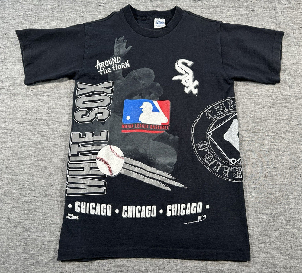 Vintage Chicago White Sox Shirt Mens Medium Around the Horn 90s Salem Sportswear